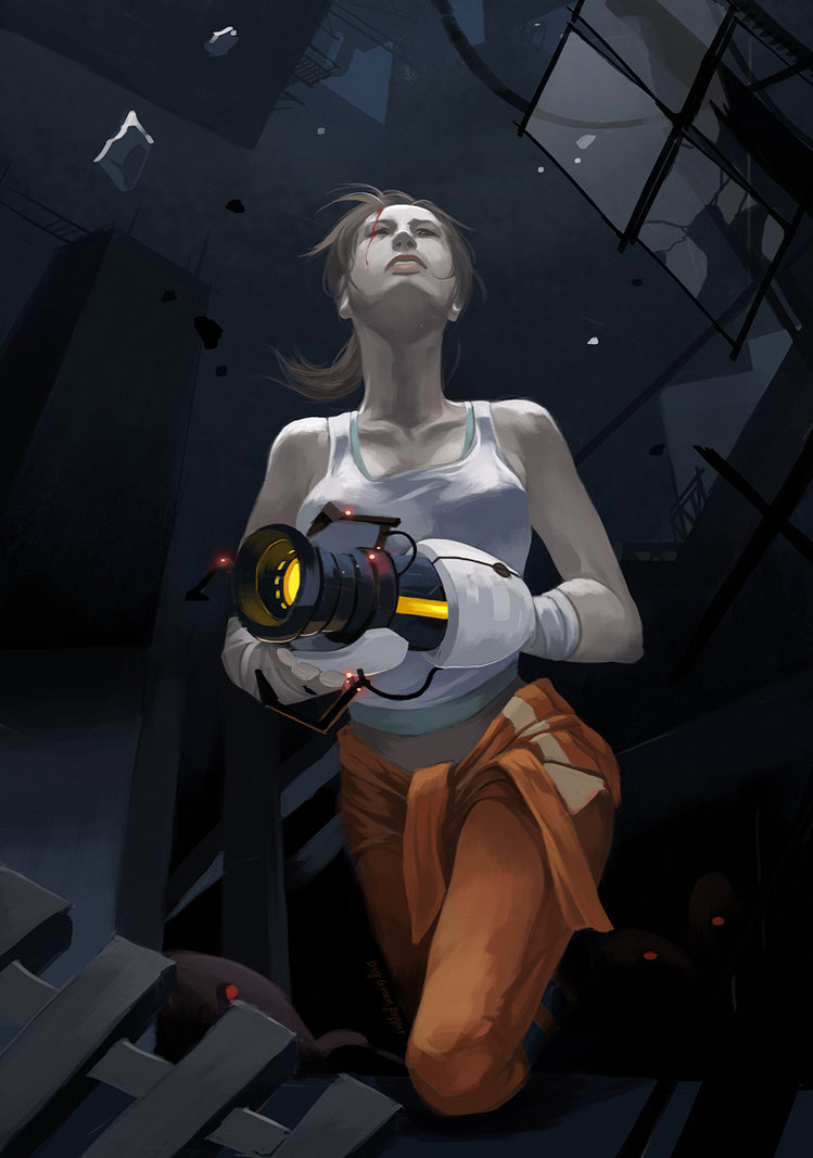 bluedogeyes:  Portal 2 by biggreenpepper Goodbye my only friendOh, did you think