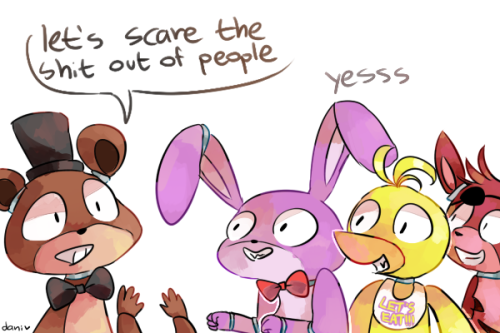 pastel-chaos:who’s fucking idea was it to have animatronics be in a horror game