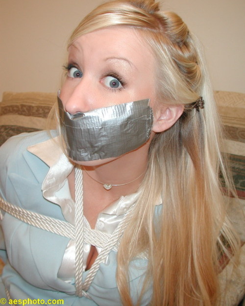 Blondes gagged