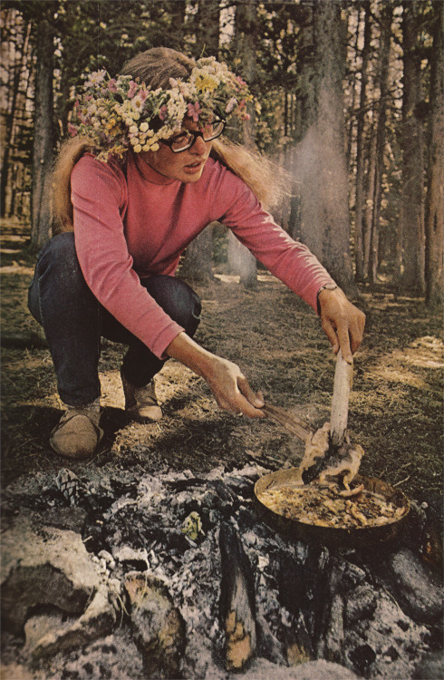 Early morning fish fry, 1970.