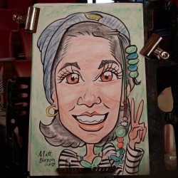 Doing caricatures in Melrose, MA! 11-5 today, Melrose Arts Festival at Melrose Memorial Hall!  #art #caricarurist #caricatures #livecaricatures #livedrawing #artistsontumblr #artistsoninstagram #melrose #ma #memorialhall #melroseartsfestival