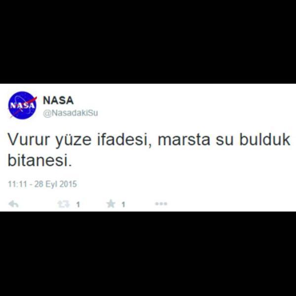 NASA
@NasadakiSu
NASA
Vurur...