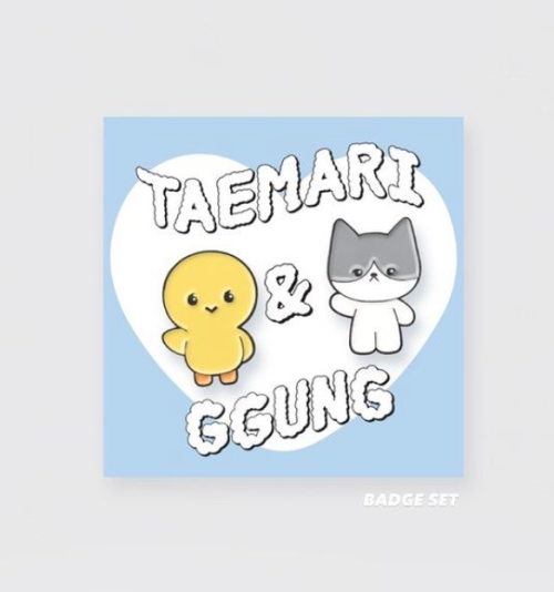 nso-csi: 211019 Taemggung instastory Sticker Set, Badge Set, Griptok (Taemari Ver., Ggung Ver.)