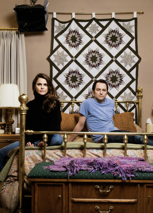 Keri Russell & Matthew Rhys on the set of ‘The Americans’, photographed by Marvin Jo