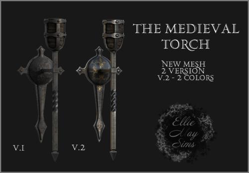 elliemaysims:Torches Set/ Набор факелов3 new meshes5 itemsHQ texturesYou need expansion pack The Sim