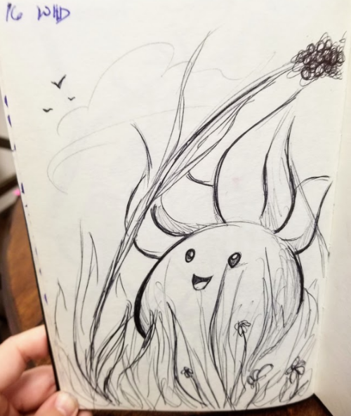bladelei:Inktober 16: “Wild” Oddish has been spotted inktober 2019 throwback!