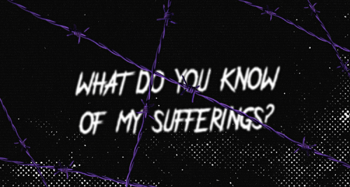 what do you know of my sufferings?source of art: mkevan87 on instagram, wild-theory on deviantart.