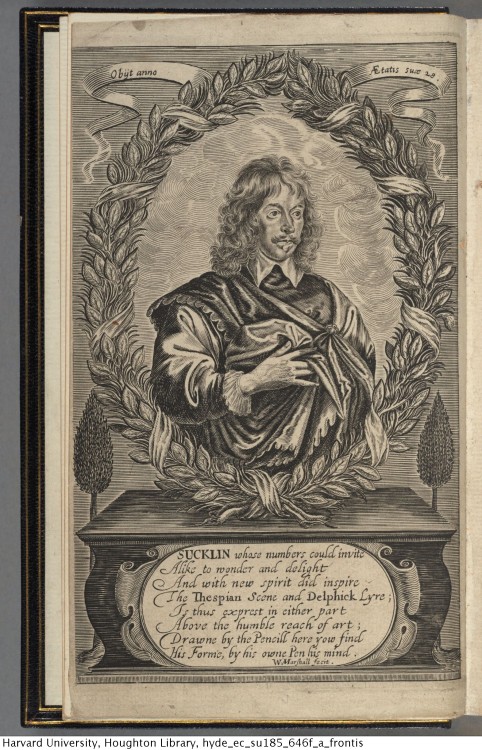 Suckling, John, Sir, 1609-1642. Fragmenta aurea, 1646.EC.Su185.646f (A)Houghton Library, Harvard Uni