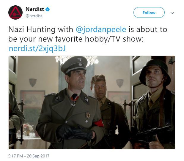 the-real-eye-to-see:   Get Out director Jordan Peele is producing new Nazi-hunting