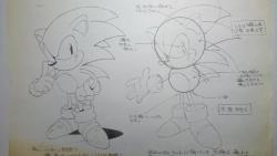 videogamesdensetsu:Gengas created for Sonic CD (Opening   ending), courtesy of its chief key animator Hisashi Eguchi / 江口寿志 (not related to the famous illustrator).https://twitter.com/eguchi_1203/Source:https://twitter.com/eguchi_1203/status/8373748742134