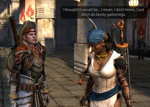 becausedragonage: I love this bit.  Keep in mind that the dialogue that preceeds it is:  A