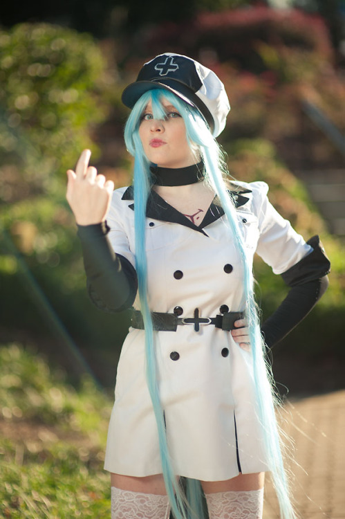 nsfwfoxyden:  foxy-cosplay:  So I heard you guys like Esdeath. <3 More pictures from this years AWA! I will be shooting a cosdev set of this character with accurate leggings soon.   So I heard you like Esdeath. :P 