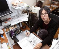 char-p:  Can we give some likes and reblogs for mangaka Hajime Isayama, the mad genius who created Shingeki no Kyojin?  