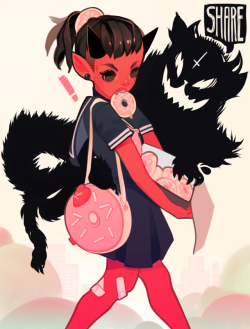 lolimoogs:Demon girl commissions, aka the best thing in the world.