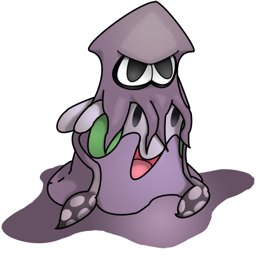 fictional-seviper: Goomy simply adores his new squid hat. Check out shirts with this design on TeePu