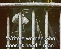 bluewalltack:   “Screw writing “strong” women. Write interesting women. Write