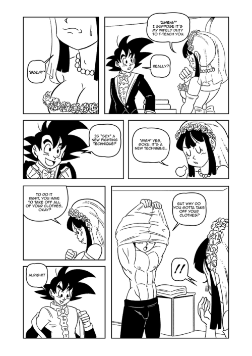 XXX Goku and Chichi: Wedding Night pgs3-6 photo