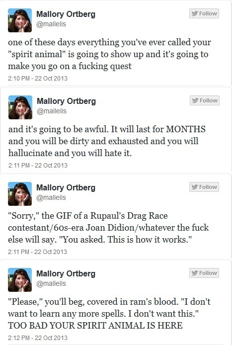 i-come-by-it-honestly:  Mallory Ortberg on fire on twitter today (as usual).   STOP