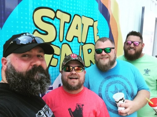 Four ample, hirsute gents went to the state fair. @zombienathan @jd2662 @beardbaykus It was very ho