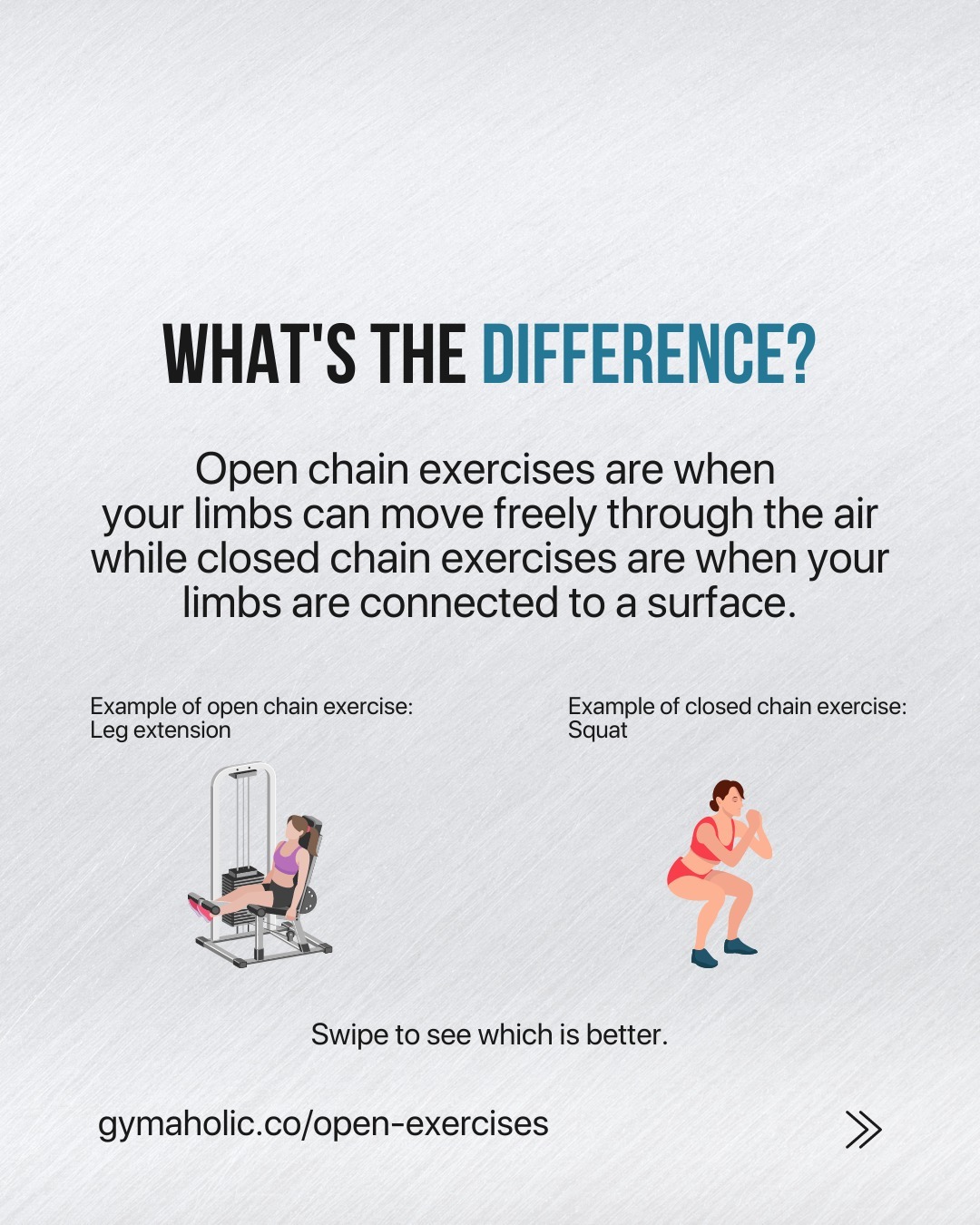 Open vs. Closed Chain Exercises