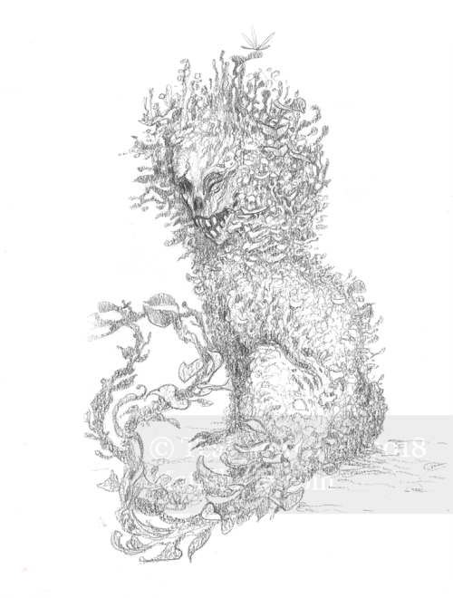 thedancingemu:Monster concept for my partner’s Olm project. A TTRPG game that may or may not e