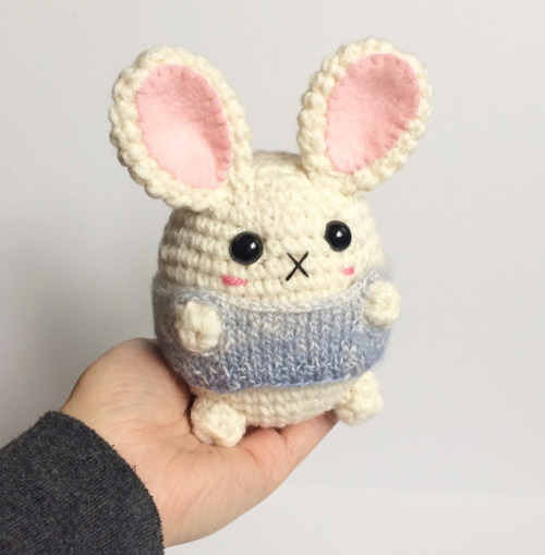 I taught myself to knit so that I could make tiny sweaters for my tiny plushies. They are finally he