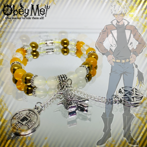 Back again with otome themed bracelets, don’t mind me! XD I had so much fun coming up with these des