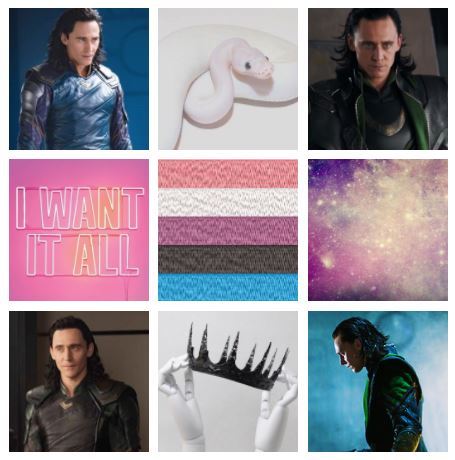 lgbt-mood:Genderfluid Loki mood board, for anon, (Helper Holly)