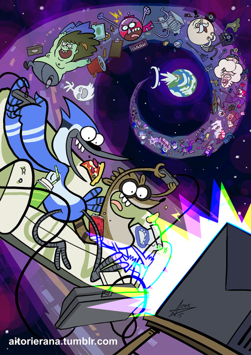 aitorierana:  I LOVE Regular Show, couldn’t help but draw a fanart!! OOOHHH 