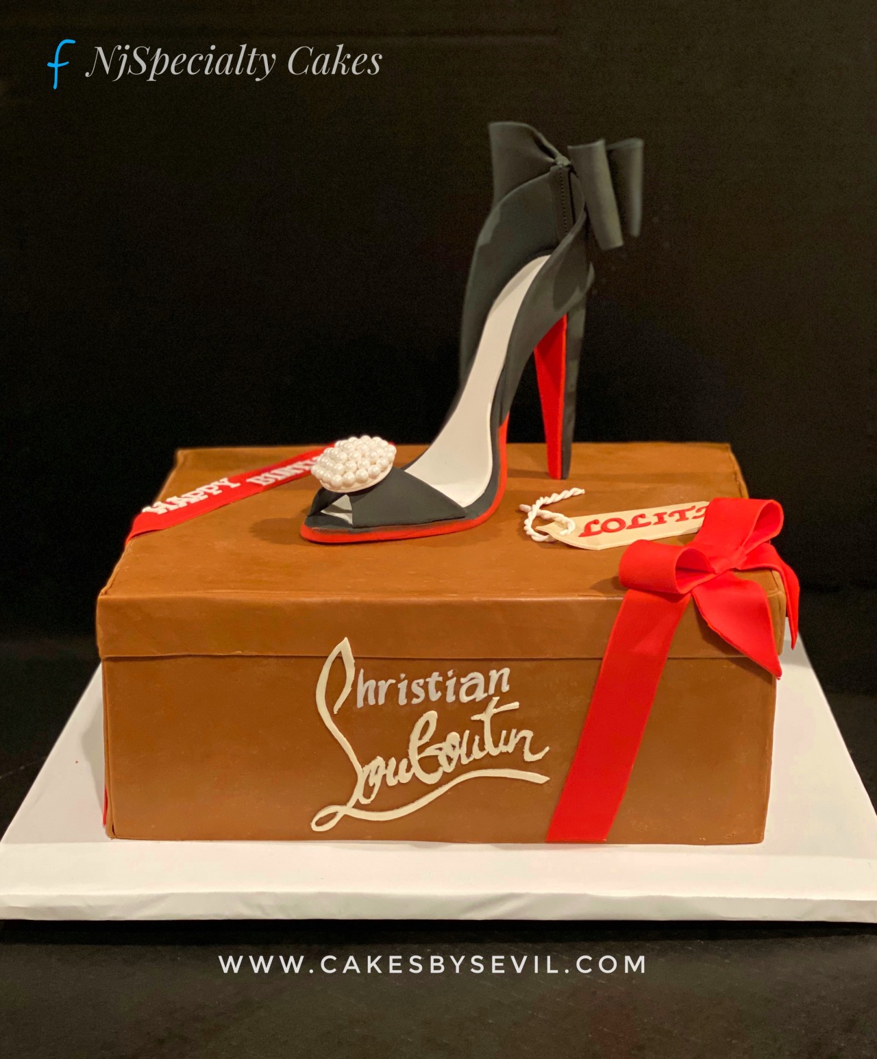 sweet fantasies on X: Joint Birthday cake, Christian Louboutin Shoe with  box & Louis Vuitton Handbag #birthdaycake #sweetfantasies   / X