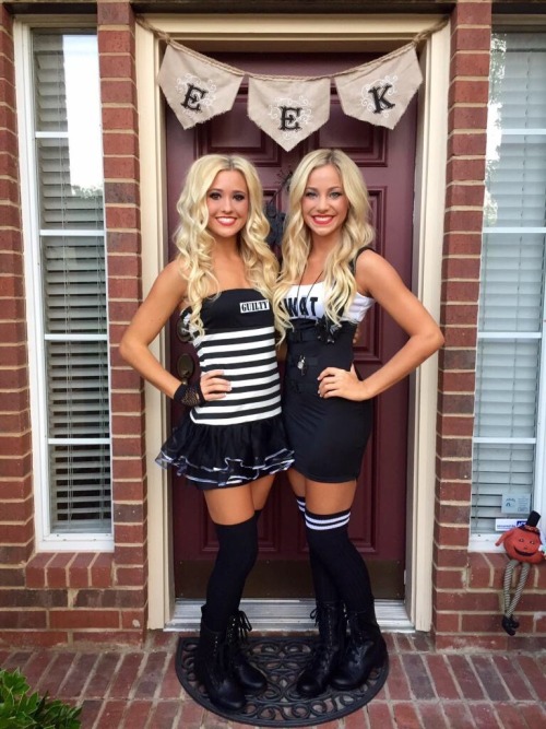 halloweenisforthesexy: Super hot cop &amp; robber and a couple of equally sexy bunny pals!