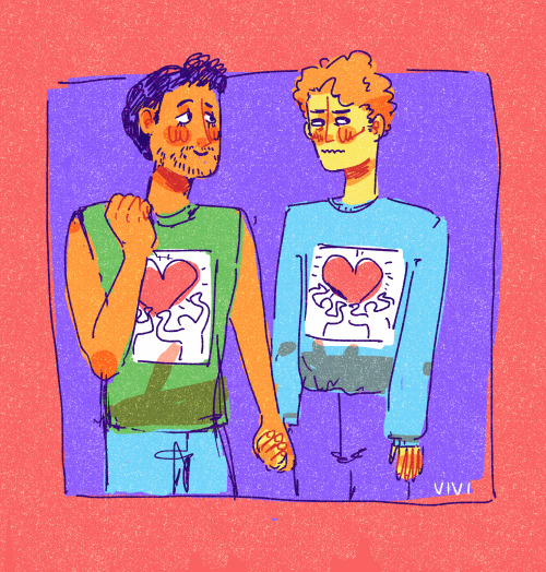 cactilads: the gang with pride flag colours for pride month  please don’t repost patreon 
