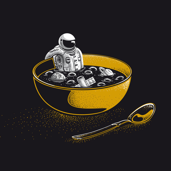 bestof-society6:    ART PRINTS BY ROBERT RICHTER    Galactic Ice Cream   Night Painter 
