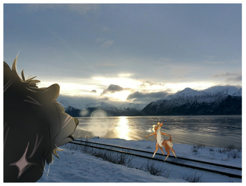 sketchchump: I drew more Lars and Deerboy in pictures I took from when I visited Alaska in January!