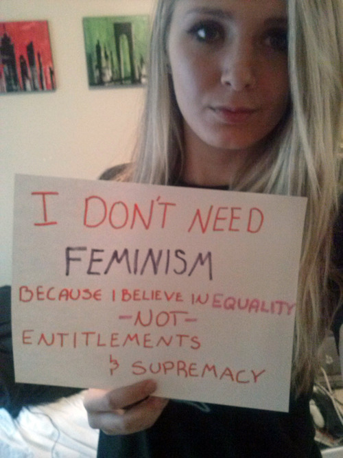 the-great-patriarch:  Dear Feminists, you all need to shut up, educate yourselves PROPERLY, and grow