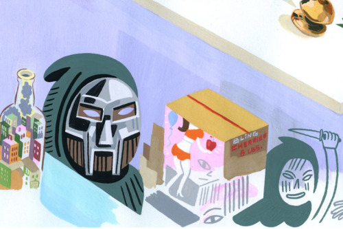 hypebeast:    Jason Jägel Paints MF DOOM for “The Doomsday Show” Exhibition  