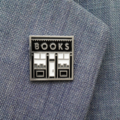 pins-pins-pins:book shop enamel pin