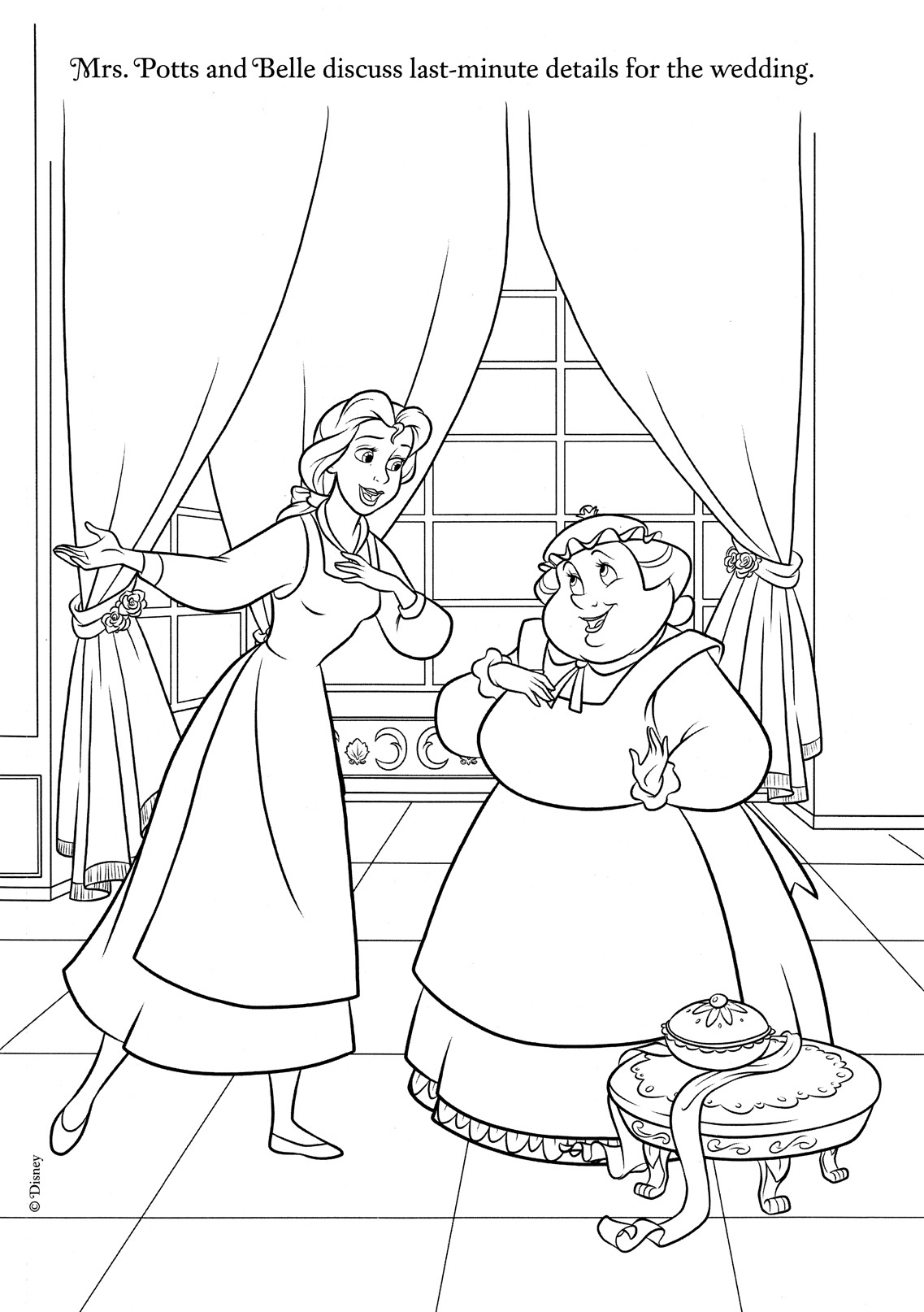 Coloring Pages Of Beauty And The Beast Disney Coloring Pages Of Beauty And The Beast Disney