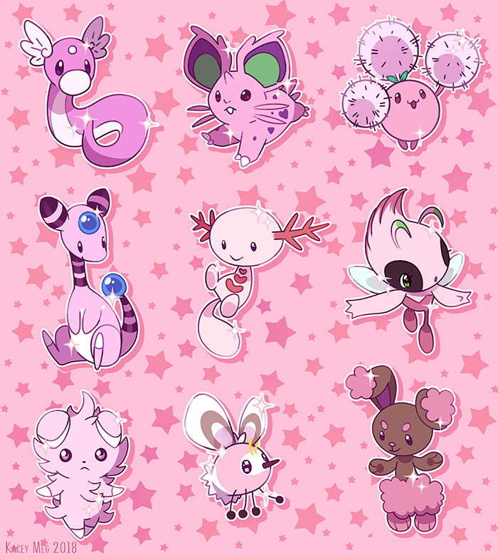 Shiny Pink Pokemon by TwilightMew16 on DeviantArt