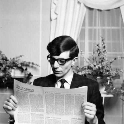 vintageeveryday:Fascinating vintage portraits of a young Stephen Hawking at his college on May 17, 1