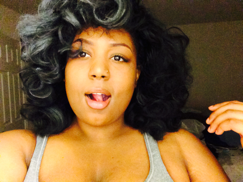 lucidnee:  Half my hair decided to stay gray