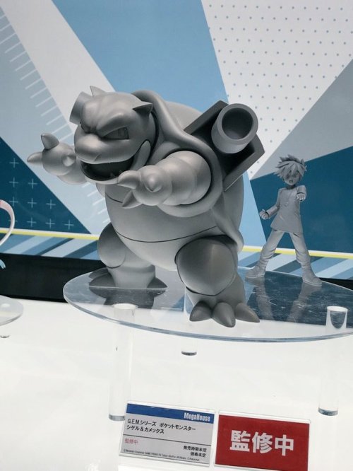 First look at the upcoming Pokémon G.E.M Gary Oak &amp; Blastoise Figurine by MegaHouse 