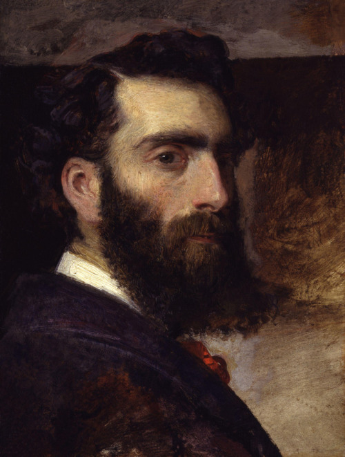 Self Portrait by Philip Hermogenes Calderon, 1860.