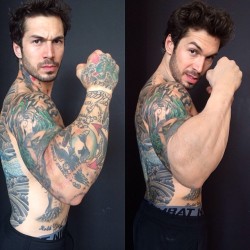 fuckyeahalexminsky:  mminskyy  He is a handsome, sexy man.  Inked, bearded, and muscular.  WOOF