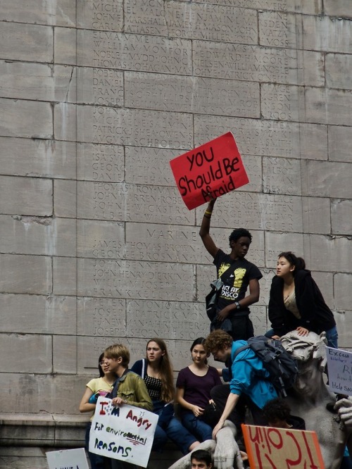 youth strike for climate action | columbus circle, nyc 