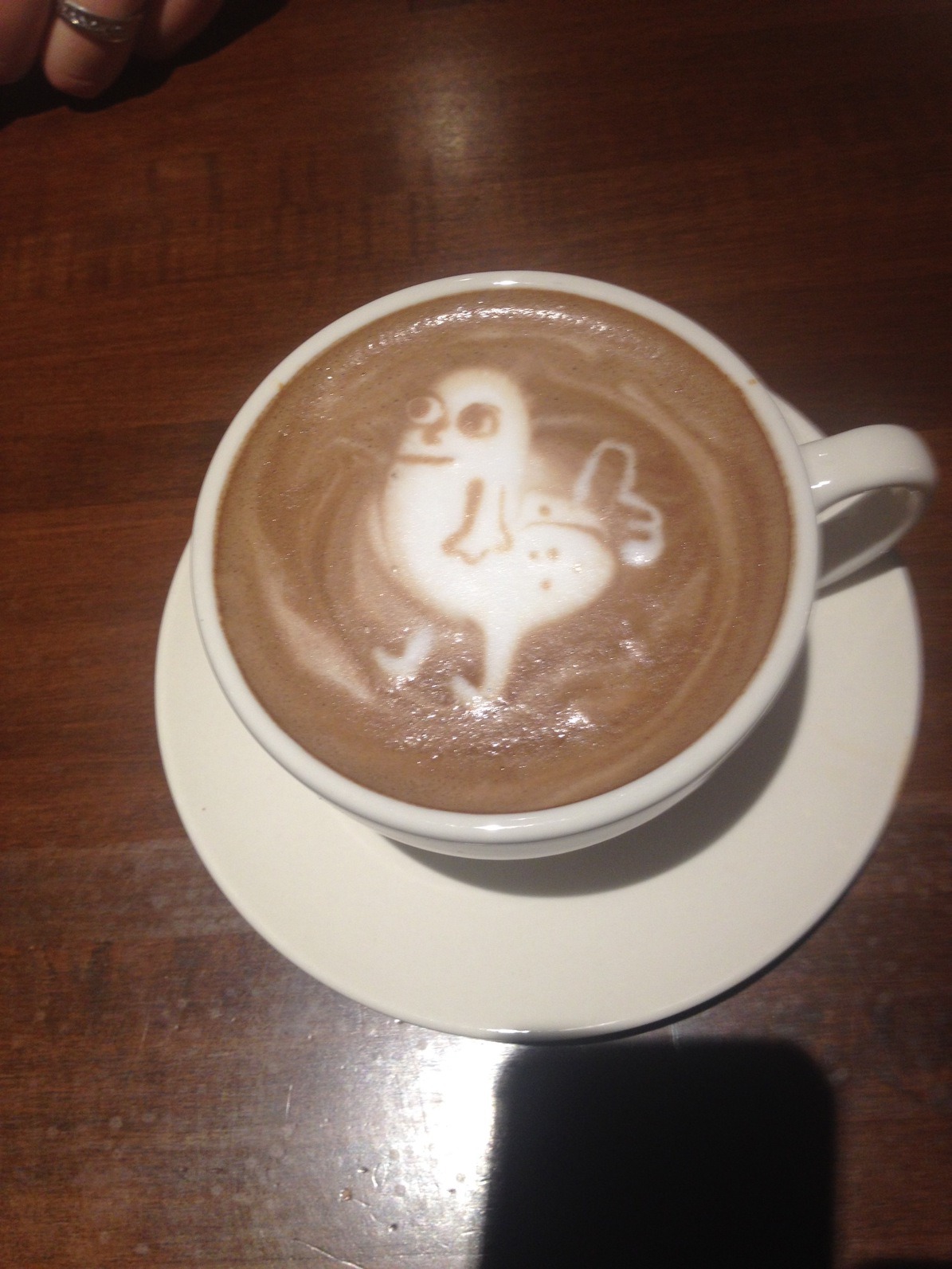 stunningpicture:  Barista at My Work Made This: Dickbutt Latte Art 