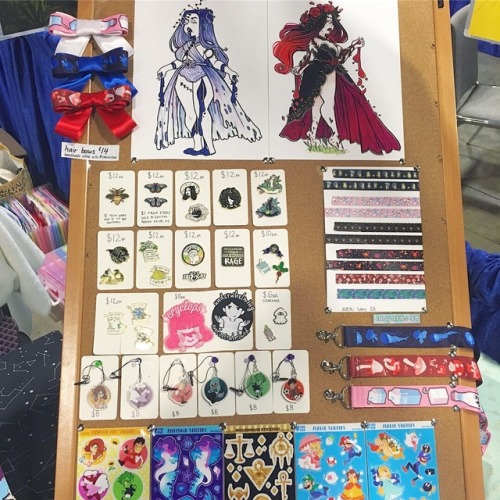 All set up at otakon artist alley table AA13! It’s time!!!!!!