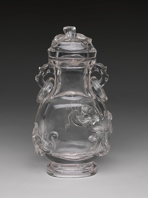 Vase with Dragons Period:Qing dynasty (1644–1911) Date:18th century Culture:China Medium:Rock 