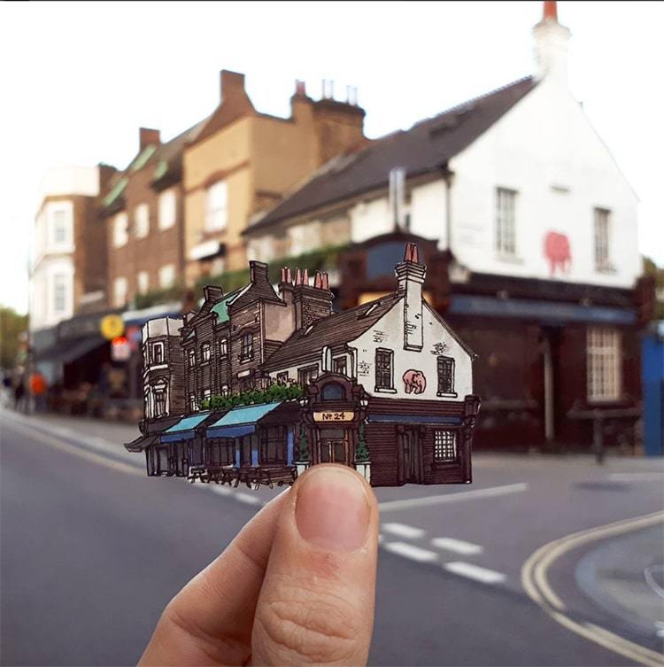 archatlas:    London’s Historic Pubs  Illustrator Maxwell Tilse Captures London’s