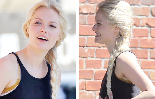 :Georgina Haig on the set of Once Upon A Time as Elsa, 16 June 2014.